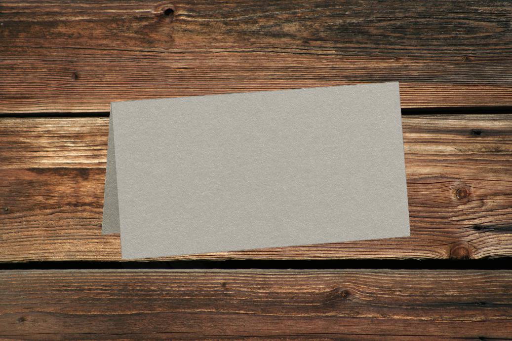 Tischkarten 50/100x100 mm Silber 280 g/qm